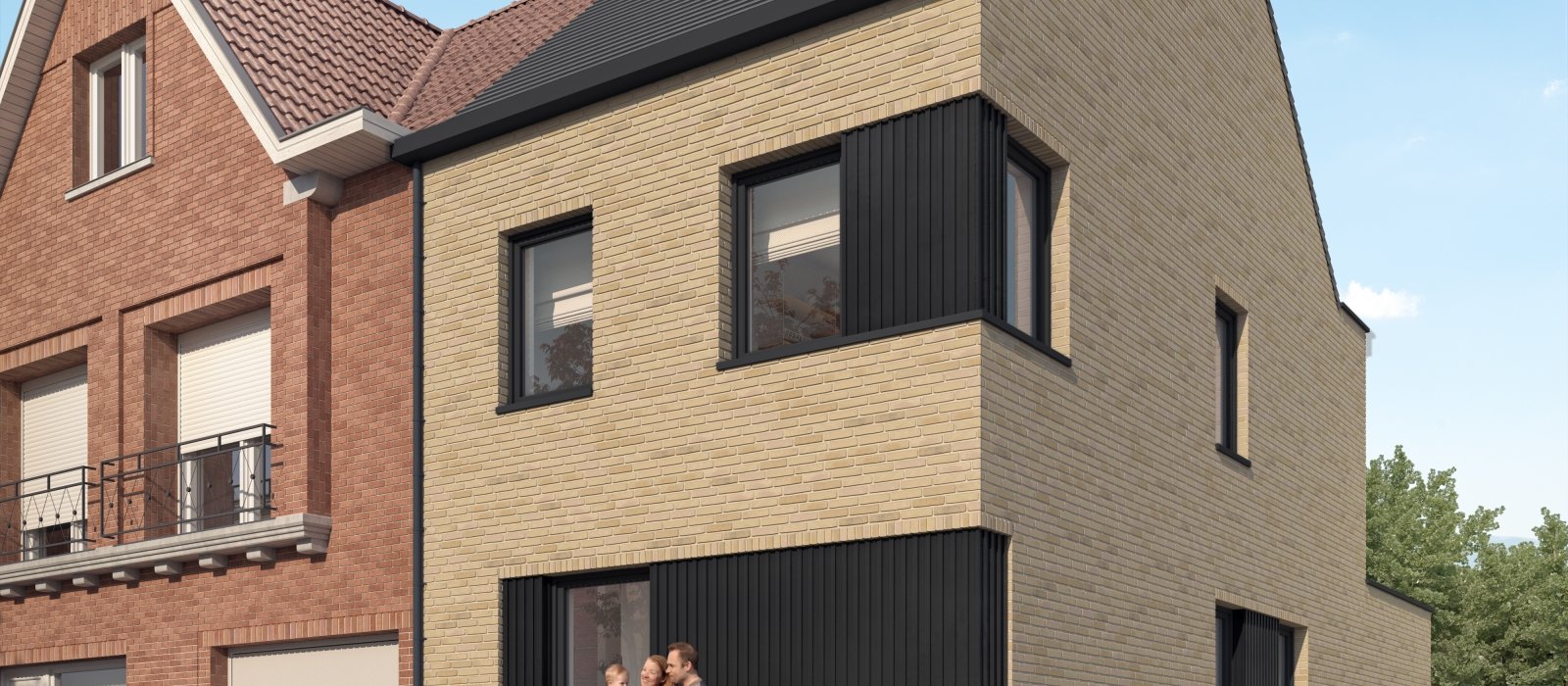 Bouwfirma.be - halfopen woning - Geluwe - in uitvoering